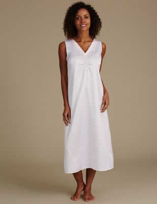 Satin Printed Nightdress